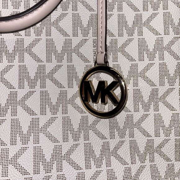 Michael Kors Large Jessie Bag Pink Ivory - Picture 4 of 12